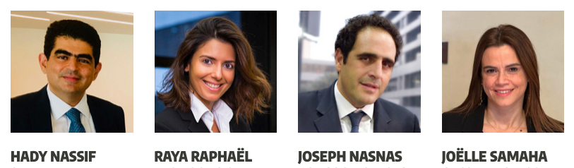 Le président Hadi Nassif et les membres du bureau